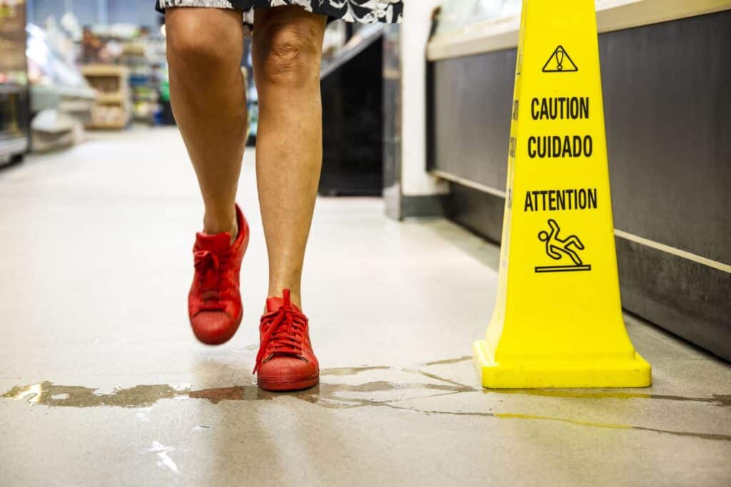 How “Wet Floor” Signs Impact a Slip and Fall Accident Case